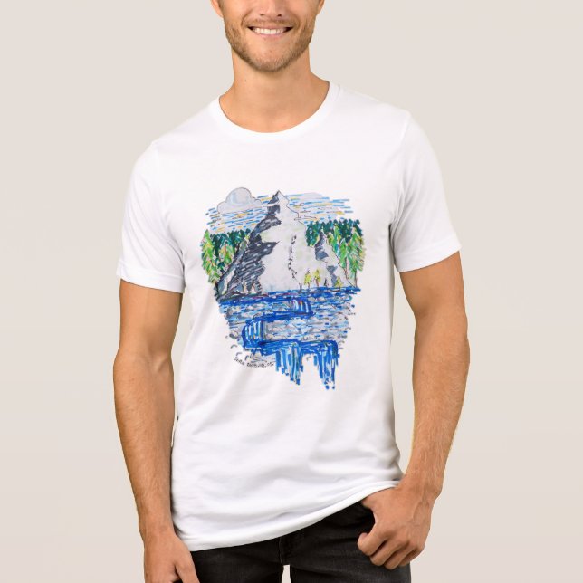 Camiseta Montanha fresca (Frente)