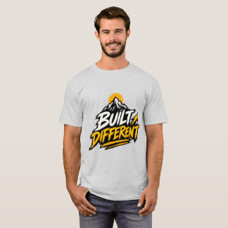 Camiseta Montanha Gráfica Construída Diferente