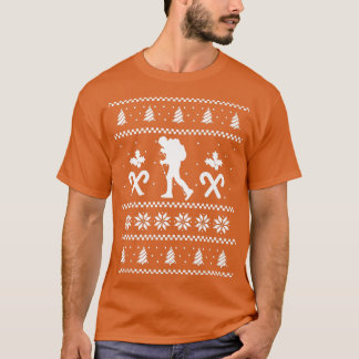 Camiseta Montanha Hiker Feia Natal Paguando Xmas Neve Hik