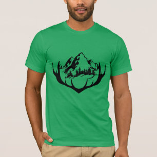 Camiseta Montanha inspirada na Natureza e Design de Antler