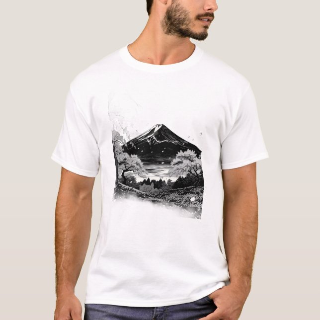 Camiseta montanha japonesa (Frente)