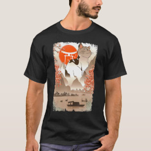 Camiseta Montanha Japonesa do Gato Lago Fisher