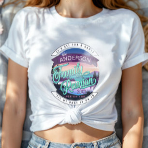 Camiseta Montanha Lago Paisagem Reunião Familiar Lt ID1126