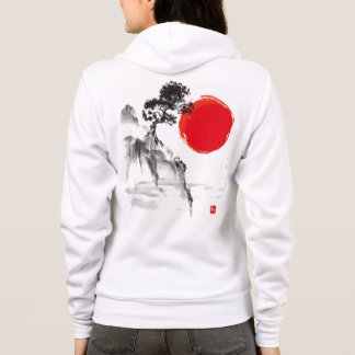 Camiseta Montanha Lava-Tinta Japonesa e Sun Hoodie