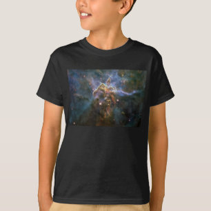 Camiseta Montanha Mística no Espaço Hubble na Nebulosa Cari
