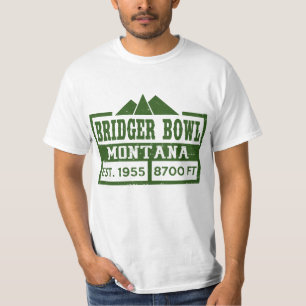CAMISETA MONTANHA MONTANA DA BACIA DE BRIDGER