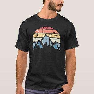Camiseta Montanha Montanheira De Pé-Sol, Retro Hike Vintage
