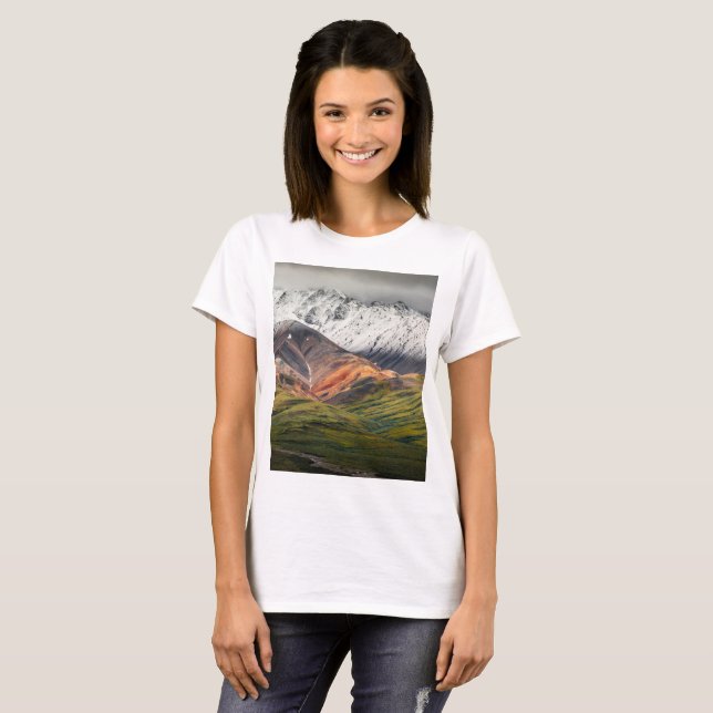 Camiseta Montanha policromática, Denali NP, Alasca (Frente Completa)