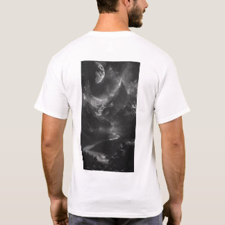 Camiseta Montanha Realista Vista Selvagem