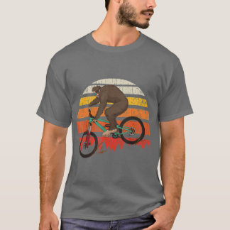 Camiseta Montanha Retro Biking MTB Funny Bigfoot