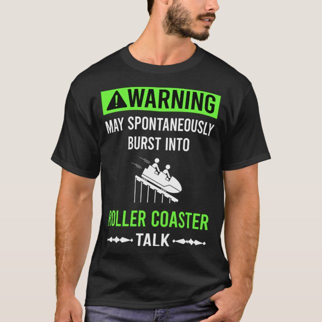 Camiseta Montanha-Russa de Alerta Verde  (Frente)