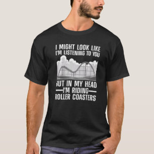 Camiseta Montanha-russa Para Homens Mulheres Crianças Monta