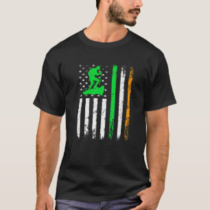 Camiseta Montanha Subindo Lover Rua de Bandeira Irlandesa A