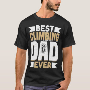 Camiseta Montanha Subindo Pedra Escalada Padre Climber Pai