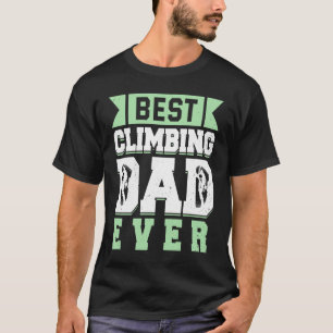 Camiseta Montanha Subindo Pedra Escalada Padre Climber Pai
