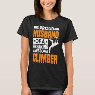 Camiseta Montanha Subindo Pedra Escalada Sobe Marido 3