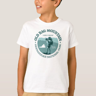 Camiseta Montanha velha de pano (rd)