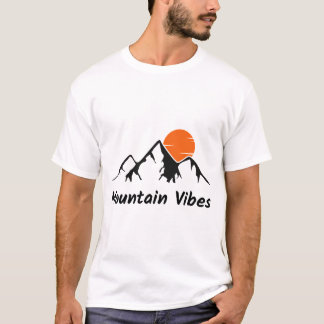 Camiseta Montanha Vibes Sunset Sticker
