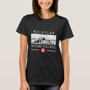 Camiseta Montanha Whistler Canadá Resort de Esqui Esqui Bri