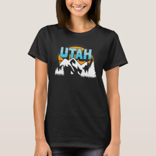Camiseta Montanhando Nature Caminhando Hiker Retro Utah