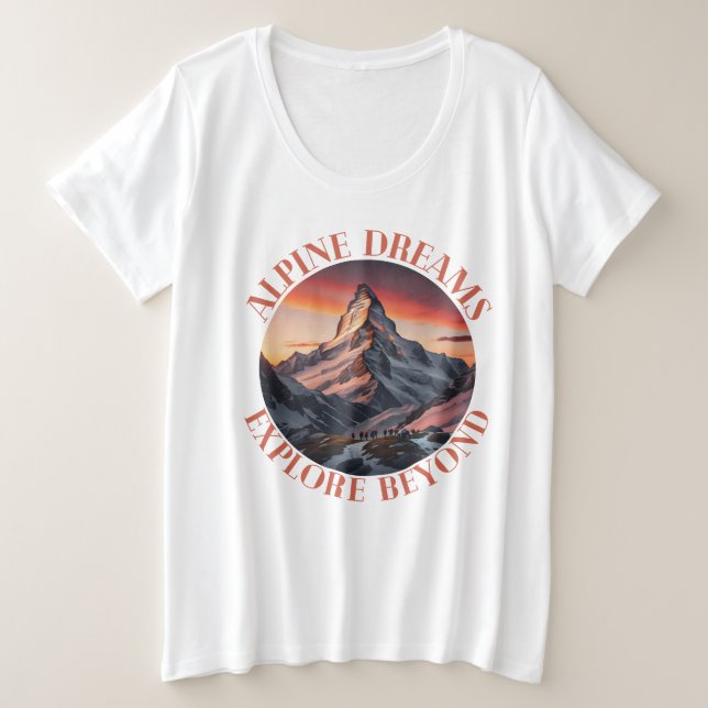 Camiseta montanhas (Frente do Design)