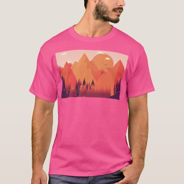 Camiseta Montanhas a caminho da proteção climática (Frente)