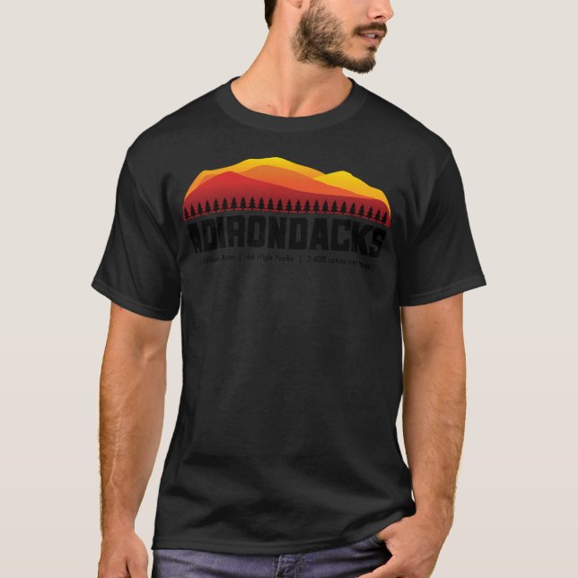 Camiseta Montanhas Adirondack - Nova Iorque (Frente)