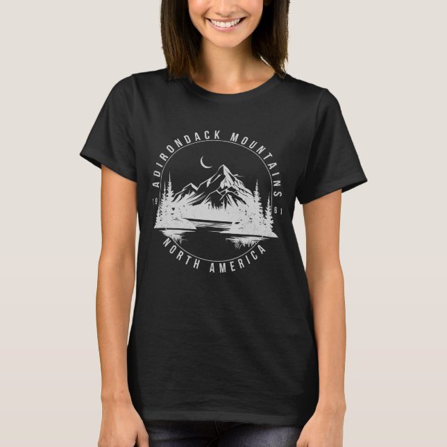 Camiseta Montanhas Adirondack Retro Vintage 1961 (Frente)