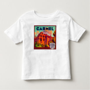 Camiseta Montanhas alaranjadas de Carmel LabelEast, CA