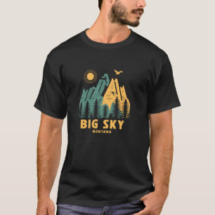 Camiseta Montanhas Big Sky Montana caminhando ao ar livre V
