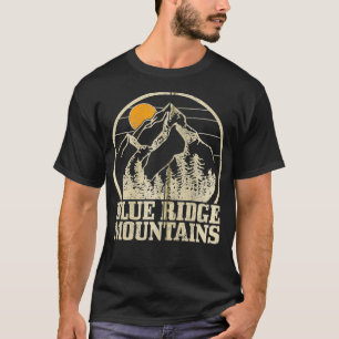Camiseta Montanhas Blue Ridge Vintage Vintage Vintage Campã