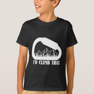 Camiseta Montanhas Carabiner que eu escalaria Essa montanha