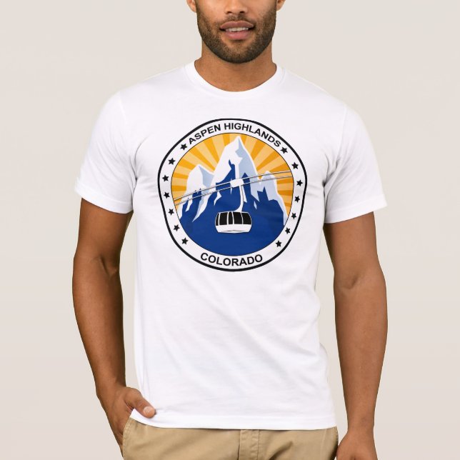 Camiseta Montanhas Colorado de Aspen (Frente)