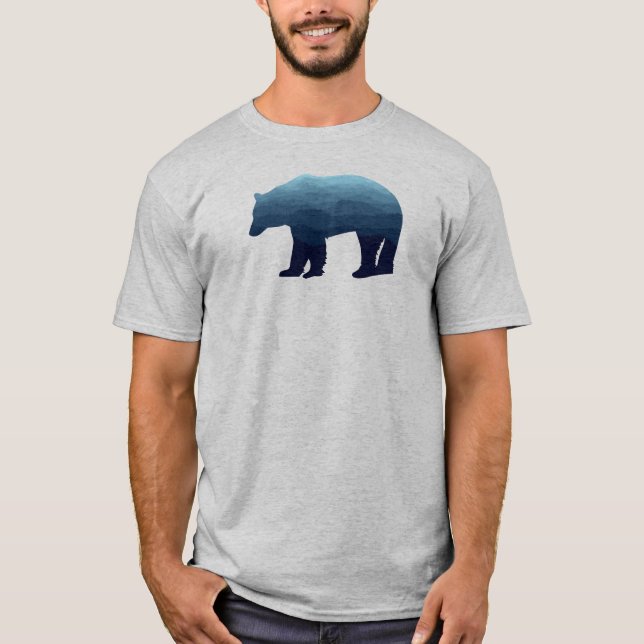 Camiseta Montanhas da Floresta Azul Ursa (Frente)