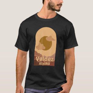 Camiseta Montanhas da Floresta Valdez AK Subindo e Saindo