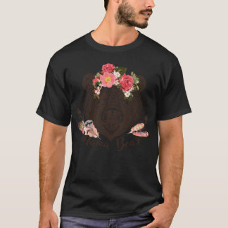 Camiseta Montanhas da Mamãe Urso Chamando Design Beisebol M