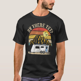 Camiseta Montanhas da Vintage retrô acampando RV lá ainda