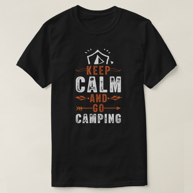 Camiseta montanhas de acampamento wanderlust, caminhada (Frente do Design)