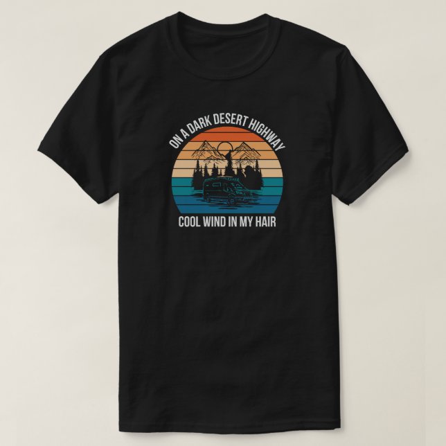 Camiseta montanhas de acampamento wanderlust, caminhada (Frente do Design)