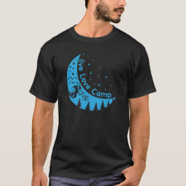 Camiseta montanhas de acampamento wanderlust, caminhada
