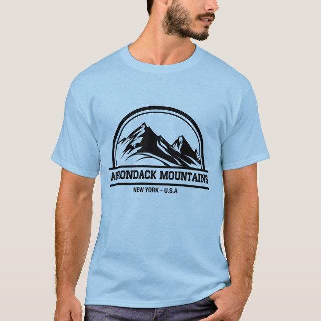 Camiseta Montanhas de Adirondack New York (Frente)