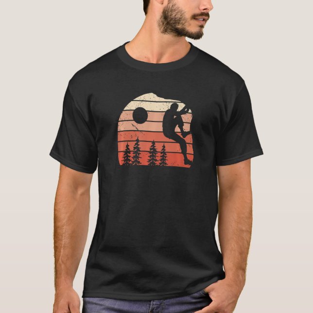 Camiseta Montanhas de Bouldering Escala de Escalas de Escal (Frente)