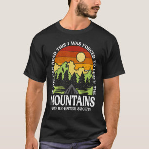 Camiseta Montanhas de Caminho ao Exterior do Camper Hike Na
