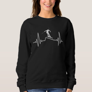 Camiseta Montanhas De Esquiadores De Pulso De Escórias Ecg