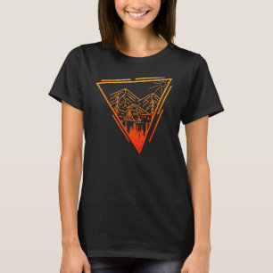 Camiseta Montanhas de Geometria Montanha de Caminhada 1