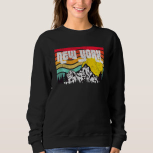 Camiseta Montanhas de Nova York Adirondacks Florestais Vint