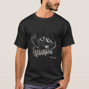Camiseta Montanhas de Whitefish Montana Caminhadas Ao Ar Li