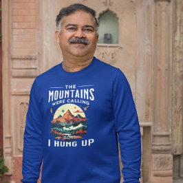 Camiseta Montanhas Divertidas Ligando, Eu Desliguei