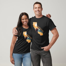 Camiseta Montanhas do Contorno da Califórnia
