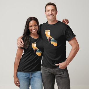 Camiseta Montanhas do Contorno da Califórnia